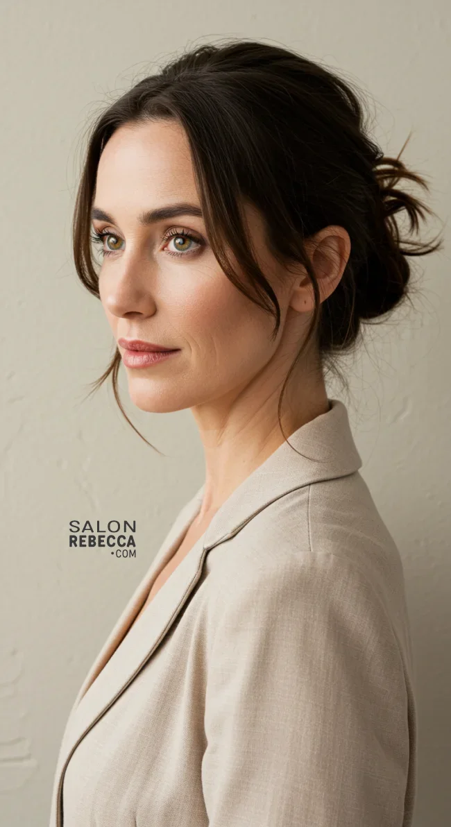 12. Messy Low Bun | Youthful Looks: Trendy Hairstyles For Over 50