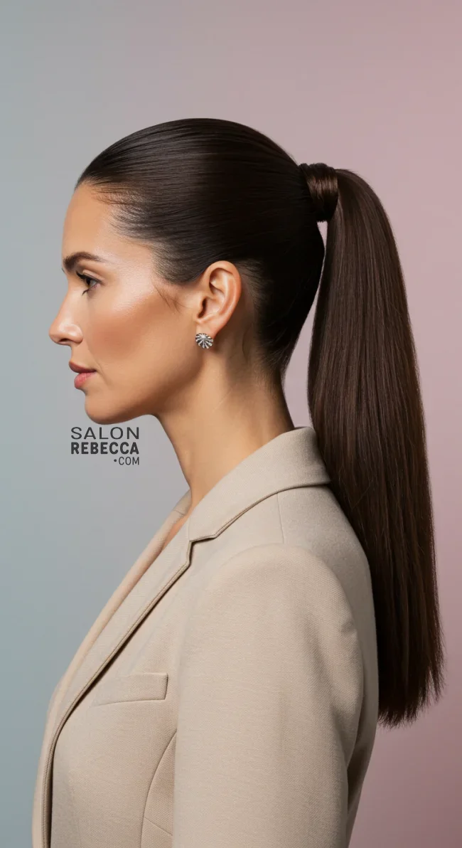 7. Sleek High Ponytail | Youthful Looks: Trendy Hairstyles For Over 50