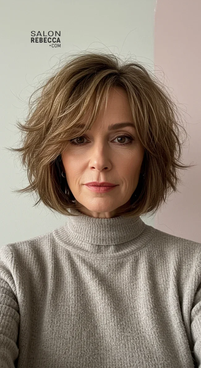 10. Shaggy Bob | Youthful Looks: Trendy Hairstyles For Over 50